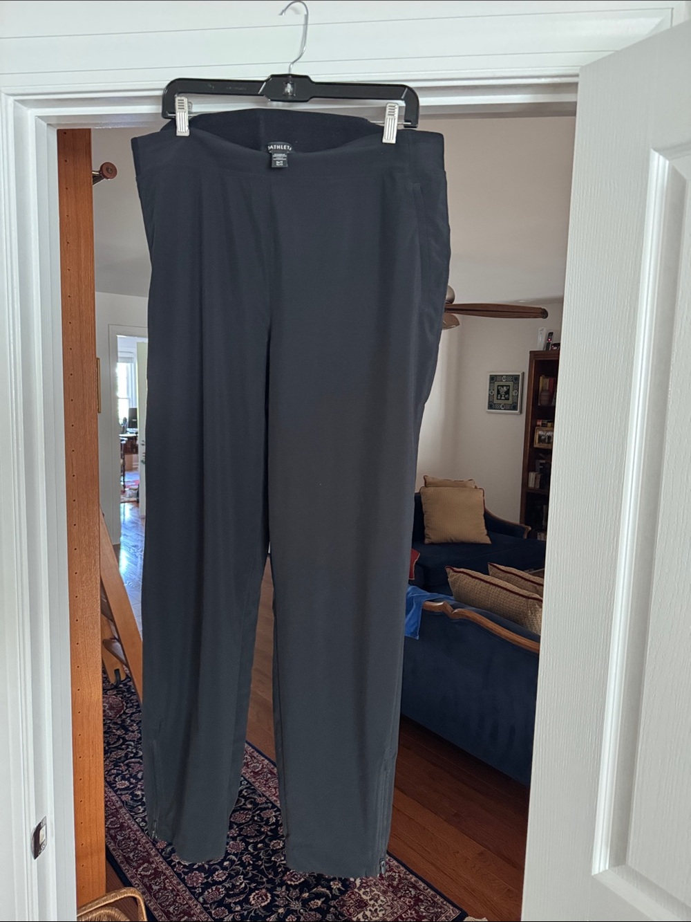 Athleta Black Classic Straight-Leg Pants